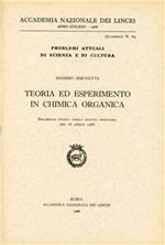 Teoria ed esperimento in chimica organica