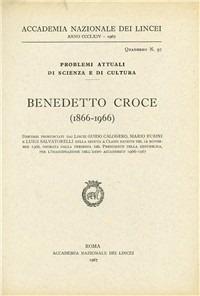 Benedetto Croce (1866-1966) - Guido Calogero,Mario Fubini,Luigi Salvatorelli - copertina