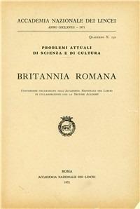 Britannia romana. Conferenze - copertina