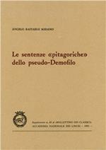 Le sentenze «Pitagoriche» dello pseudo-Demofilo