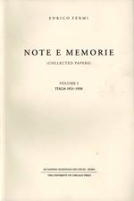 Note e memorie-Collected papers. Vol. 1: Italia (1921-1938).