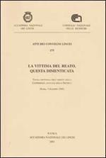 La vittima del reato, questa dimenticata (Roma, 5 dicembre 2000)