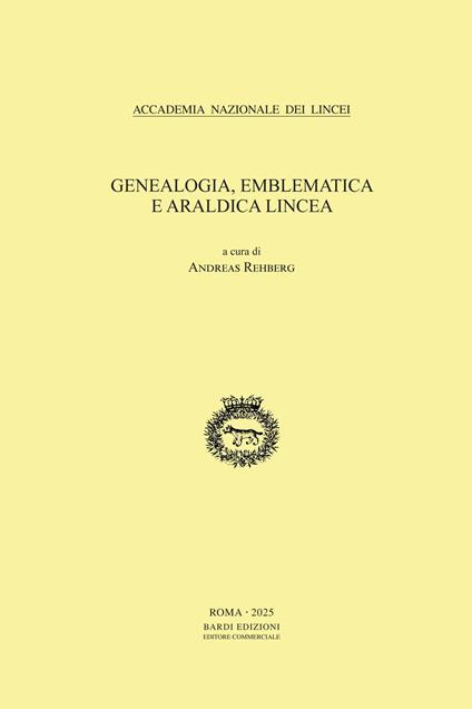 Genealogia, emblematica e araldica lincea - copertina
