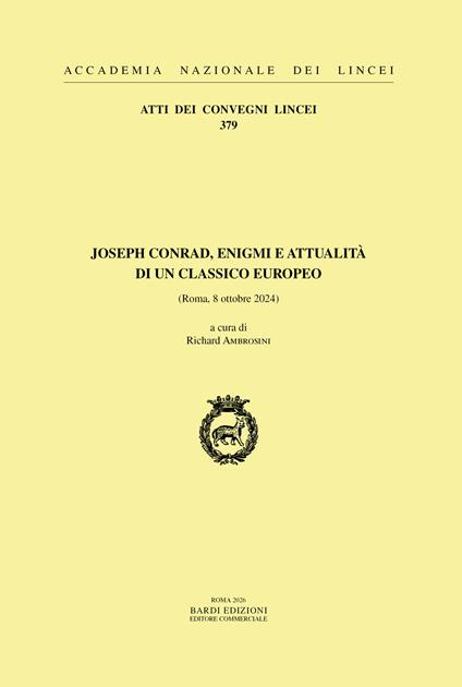 Joseph Conrad, enigmi e attualità di un classico europeo. (Roma, 8 ottobre 2024) - copertina