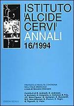 Annali Istituto Alcide Cervi (1994). Vol. 16