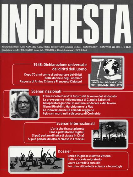 Inchiesta (2018). Vol. 202 - copertina