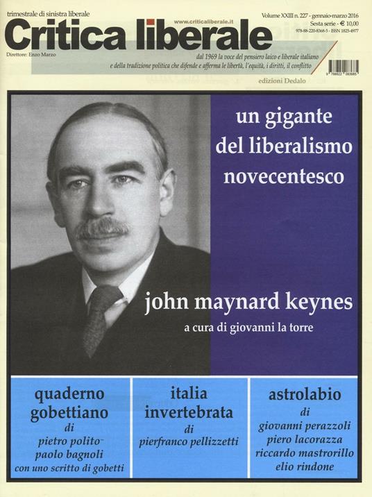 Critica liberale (2016). Vol. 227 - copertina