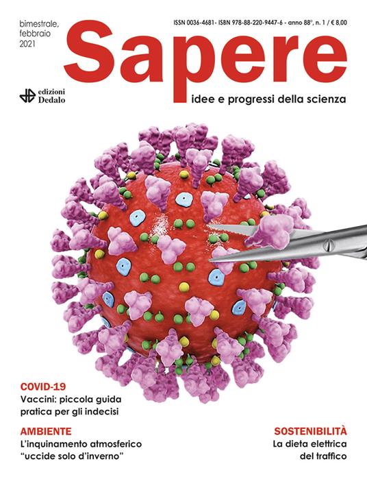 Sapere. Idee e progressi della scienza (2021). Vol. 1 - copertina