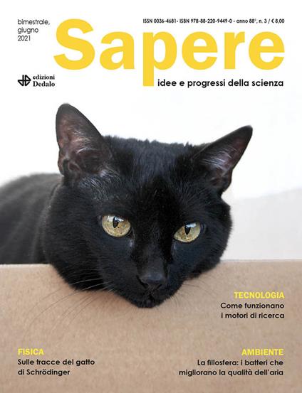 Sapere. Idee e progressi della scienza (2021). Vol. 3 - copertina
