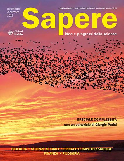 Sapere. Idee e progressi della scienza (2022). Vol. 6 - copertina