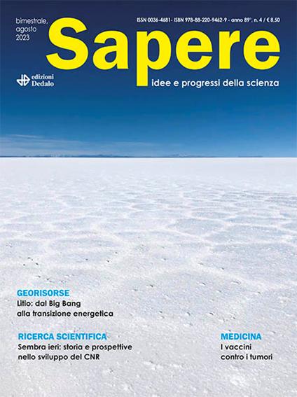 Sapere. Idee e progressi della scienza (2023). Vol. 4 - copertina