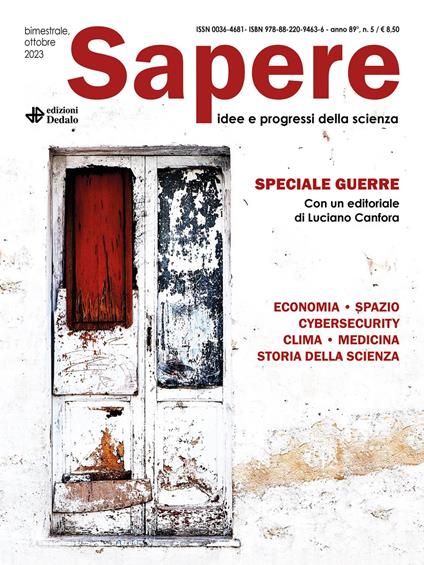 Sapere. Idee e progressi della scienza (2023). Vol. 5 - copertina