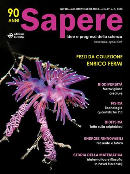 Sapere. Idee e progressi della scienza (2025). Vol. 2 - copertina