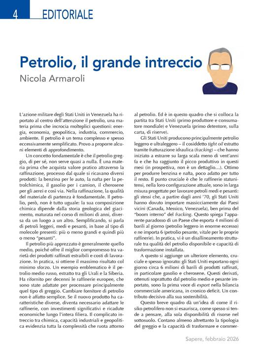 Sapere. Idee e progressi della scienza (2026). Vol. 1 - 2