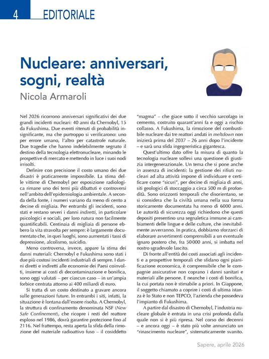 Sapere. Idee e progressi della scienza (2026). Vol. 2 - 2