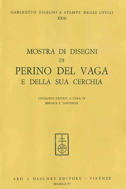 Mostra di disegni di Perino del Vaga e la sua cerchia - copertina