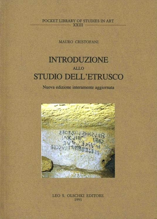 Introduzione allo studio dell'etrusco - Mauro Cristofani - copertina