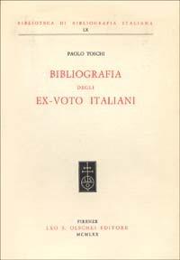 Bibliografia degli ex-voto italiani - Paolo Toschi - copertina