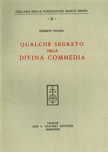 Qualche segreto della Divina Commedia - Fulberto Vivaldi - copertina