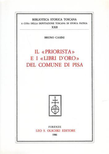 Il priorista e i libri d'oro del comune di Pisa - Bruno Casini - copertina
