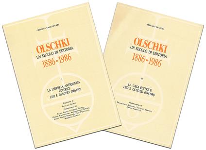 Olschki. Un secolo di editoria 1886-1986 - copertina