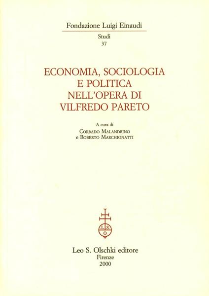 Economia, sociologia e politica nell'opera di Vilfredo Pareto - copertina