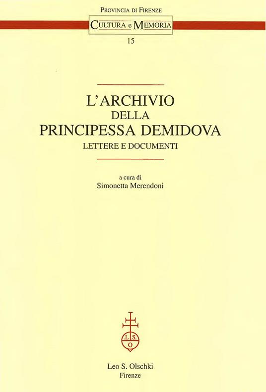 L'archivio della principessa Demidova - copertina