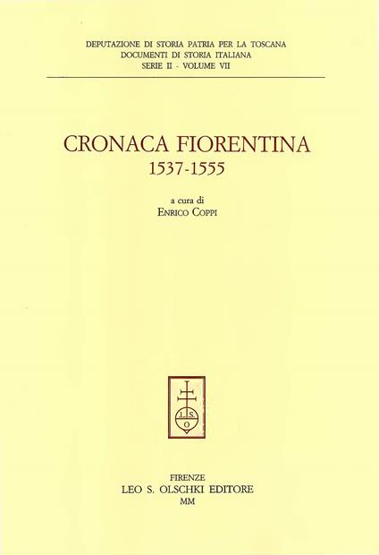 Cronaca fiorentina (1537-1555) - copertina