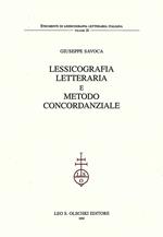 Lessicografia letteraria e metodo concordanziale