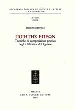 Poietes Epeon. Tecniche di composizione poetica negli «Halieutica» di Oppiano