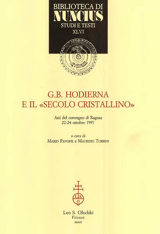 G. B. Hodierna e il «secolo cristallino». Atti del Convegno (Ragusa, 22-24 ottobre 1997) - copertina