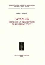 Paysages. Essai sur la description de Federigo Gozzi