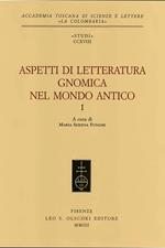 Aspetti di letteratura gnomica nel mondo antico