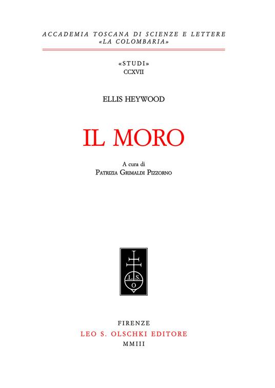 Il moro - Ellis Heywood - copertina