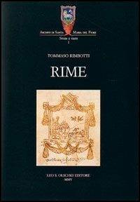 Rime - Tommaso Rimbotti - copertina