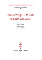 Tre manoscritti inediti di Amedeo Avogadro