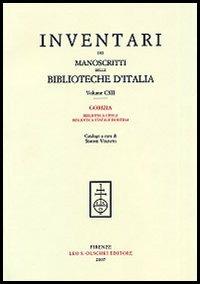 Inventari dei manoscritti delle Biblioteche d'Italia. Vol. 112: Gorizia. Biblioteca civica. Biblioteca Isontina - copertina