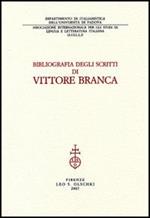 Bibliografia degli scritti di Vittore Branca