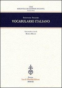 Vocabulario italiano - Emanuele Tesauro - copertina