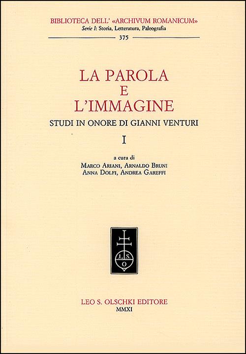 La parola e l'immagine. Studi in onore di Gianni Venturi - copertina