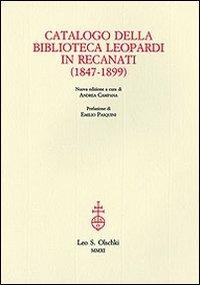 Catalogo della biblioteca Leopardi in Recanati (1847-1899) - copertina