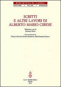 Scritti e altri lavori di Alberto Mario Cirese - copertina