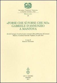 «Forse che sì forse che no». Gabriele d'Annunzio a Mantova. Atti del Convegno di studi nel primo centenario della pubblicazione del romanzo (Mantova, 24 aprile 2010) - copertina