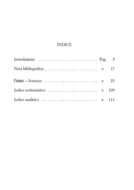 Sentenze morali. Testo greco a fronte - Fozio - 3