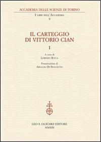 Il carteggio di Vittorio Cian - copertina