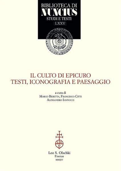 Il culto di Epicuro. Testi, iconografia e paesaggio - copertina