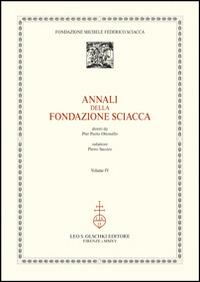 Annali della Fondazione Sciacca. Vol. 4 - copertina