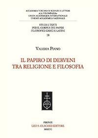 Il Papiro di Derveni tra religione e filosofia - Valeria Piano - copertina