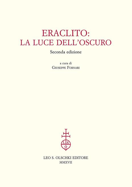 Eraclito. La luce dell'oscuro - copertina