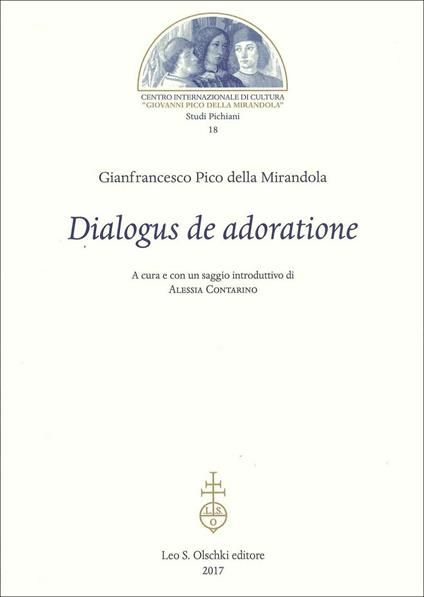 Dialogus de adoratione - Giovanni Pico della Mirandola - copertina
